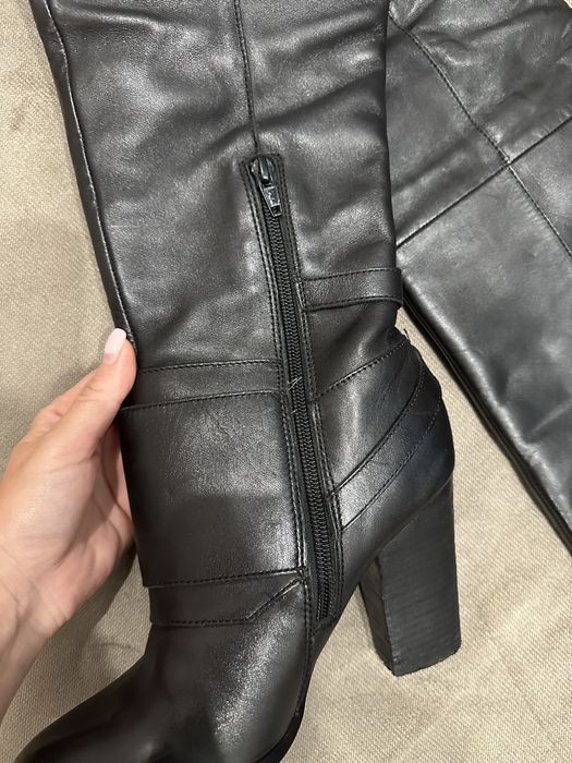 Ботфорти шкіряні