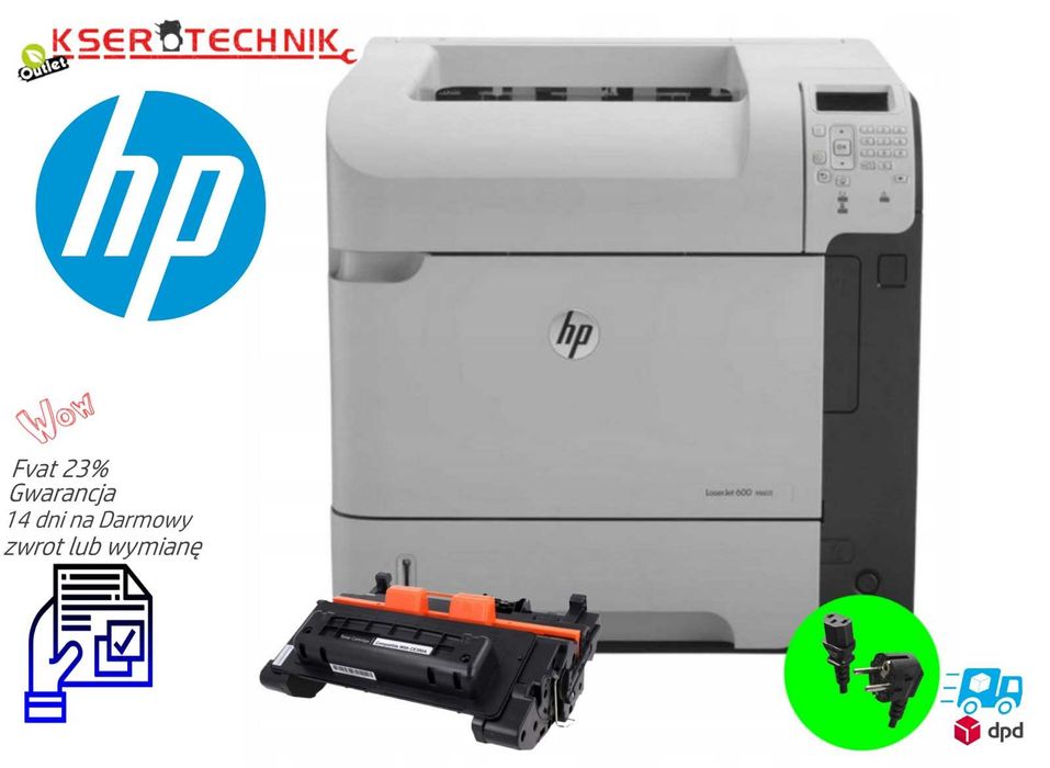 Drukarka jednofunkcyjna laserowa (mono) HP M602dn / Szybka do Biura