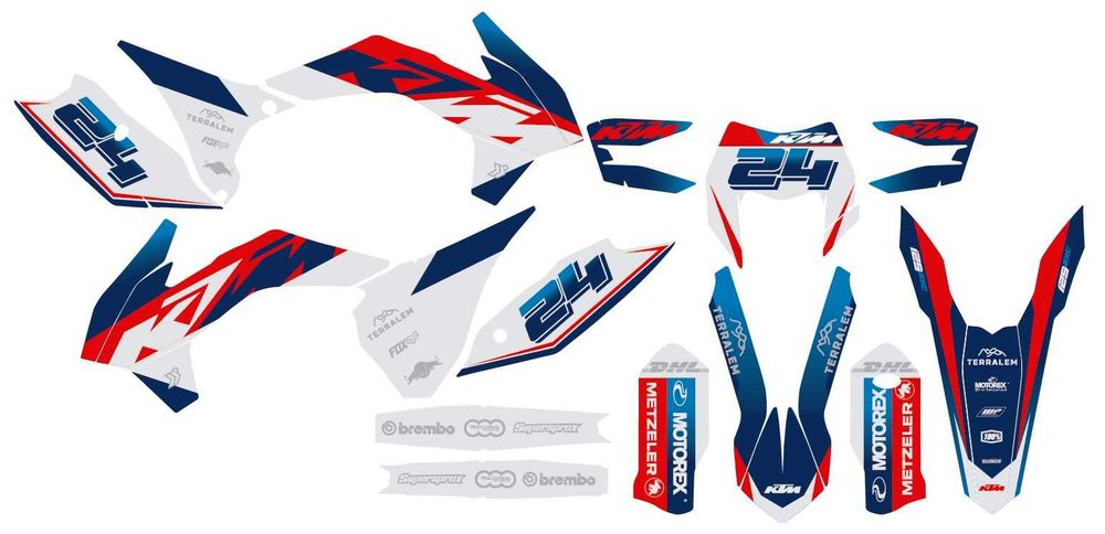 Kit autocolantes KTM EXC SX 2011 15