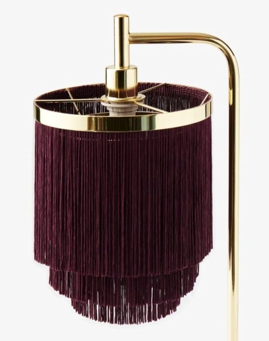 Lampka nocna lampa stołowa z frędzlami oryginalna stylowa