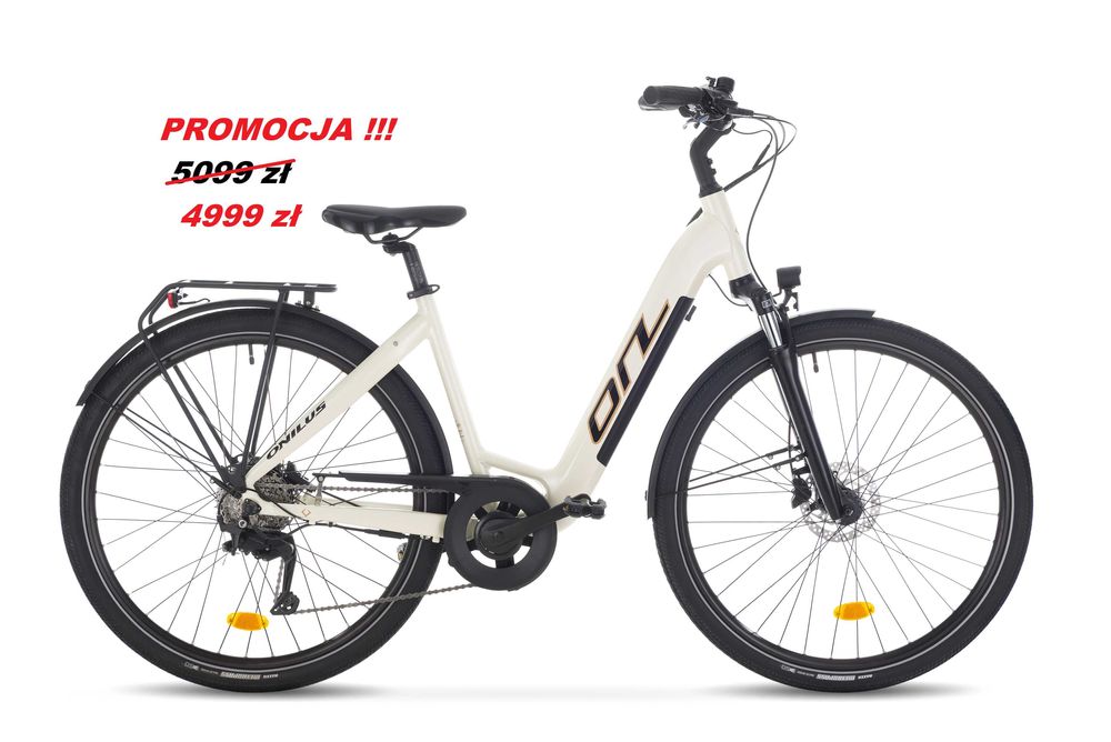 Rower elektryczny ONILUS EONRIDE 1 28″ ECRU
