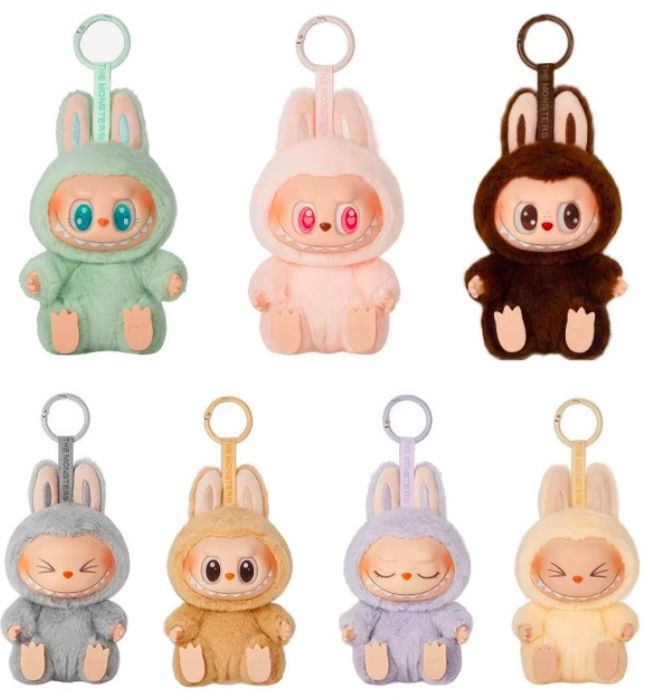 Плюшевий брелок LABUBU Have A Seat 100 v2 15см з коробкою