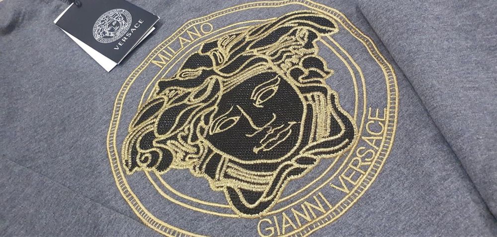 Bluza szara _biała_czarna_logo_M_unisex