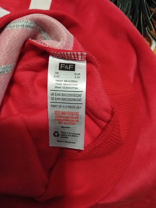 Велюровий костюм F&F (2-3 роки)