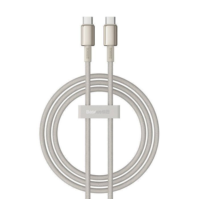 Kabel USB-C do USB-C Baseus Tungsten Gold, 100W, 1m (złoty)