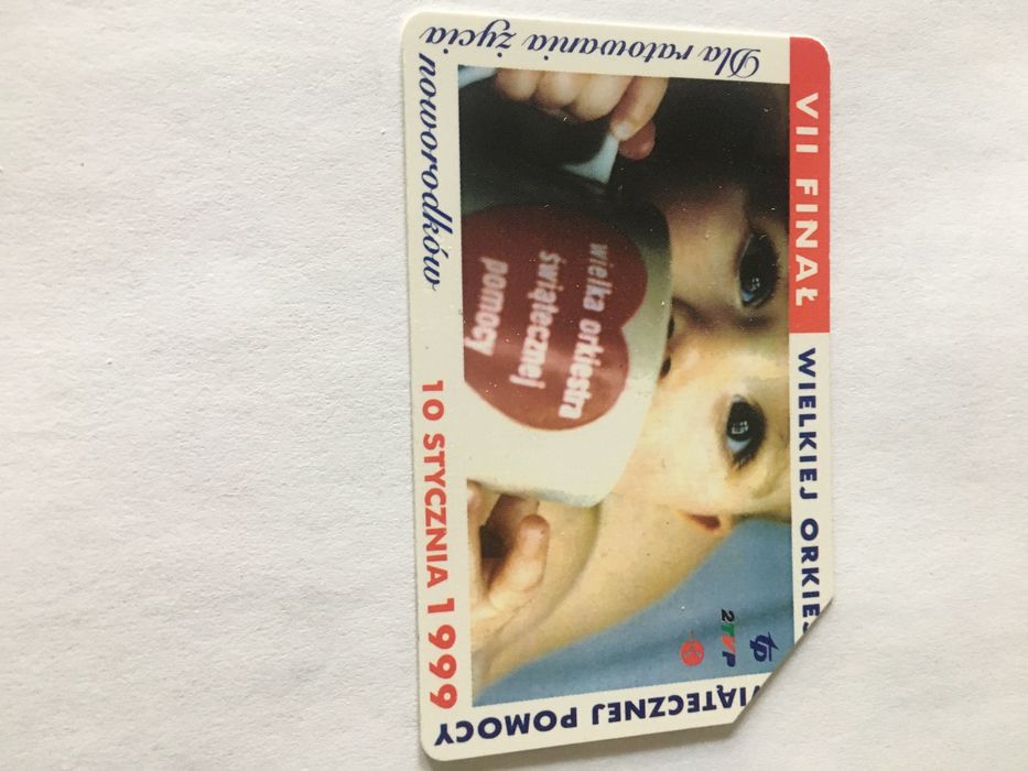 Karta telefoniczna z VII finał WOŚP
