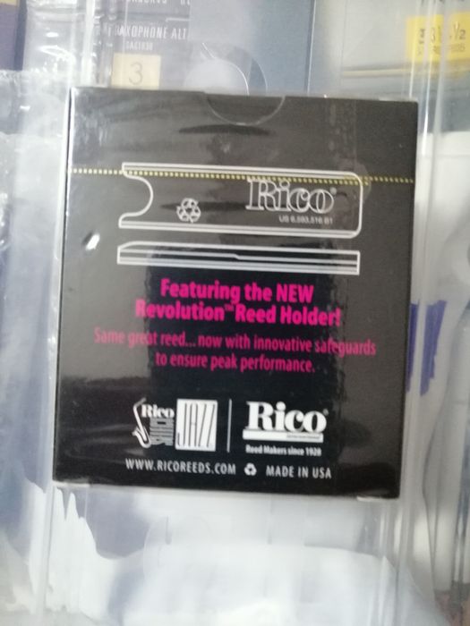 Rico Select Jazz Saxophone Soprano Reeds Box 3 Hard/Grand Concert 364176302279937122