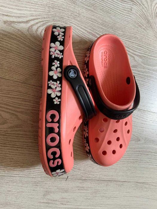 Крокси рожеві Crocs 37 на стопу 23.4-24 см знижка є нюанс
