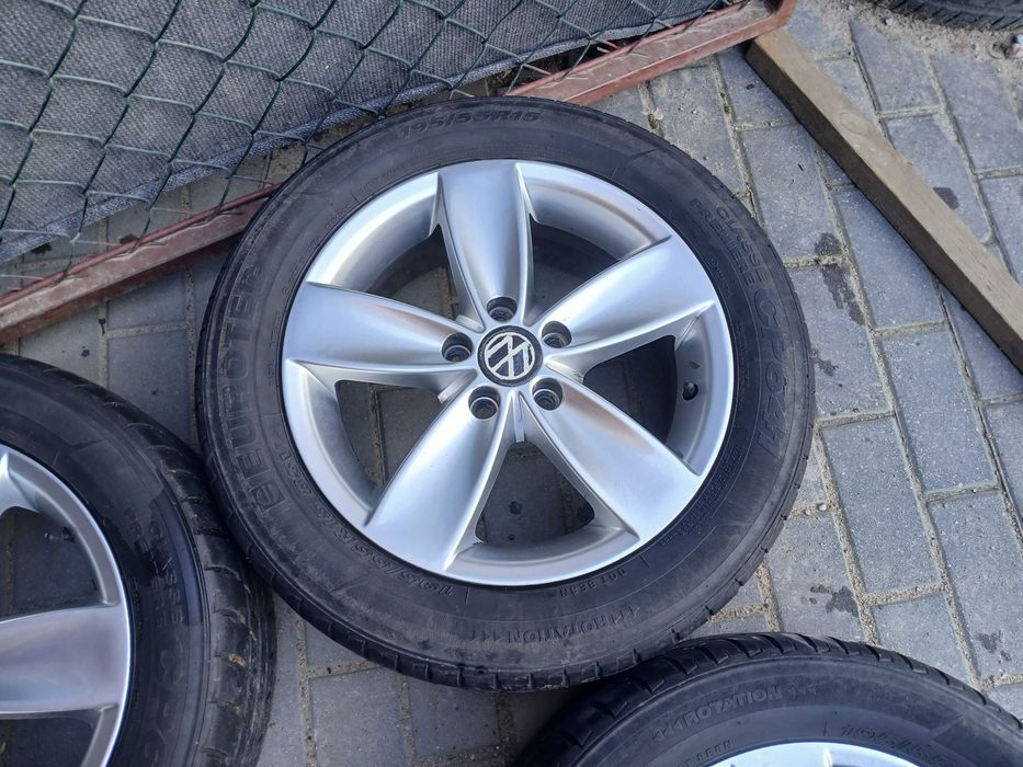 4x koła letnie R15 5x100 Vw Polo Bora Golf 4 Skoda Rapid Fabia Seat