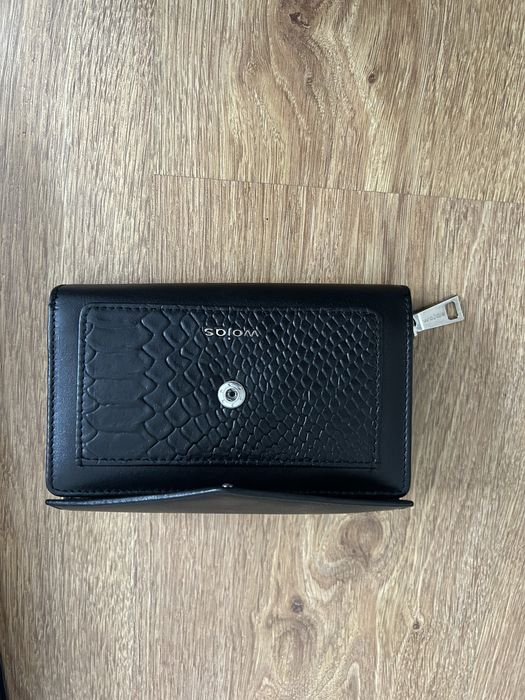 Czarny portfel damski Wojas - Nowy