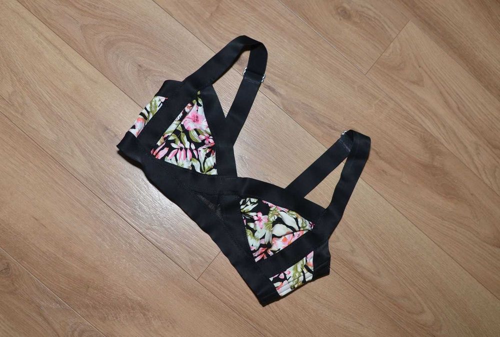 Strój kąpielowy pole dane top strip r.XS r.34 czarny