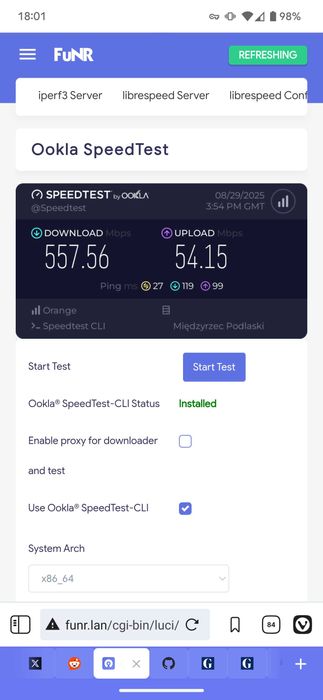 Modem 5G Fibocom FM350 MediaTek T750 USB OpenWRT Fujitsu Futro