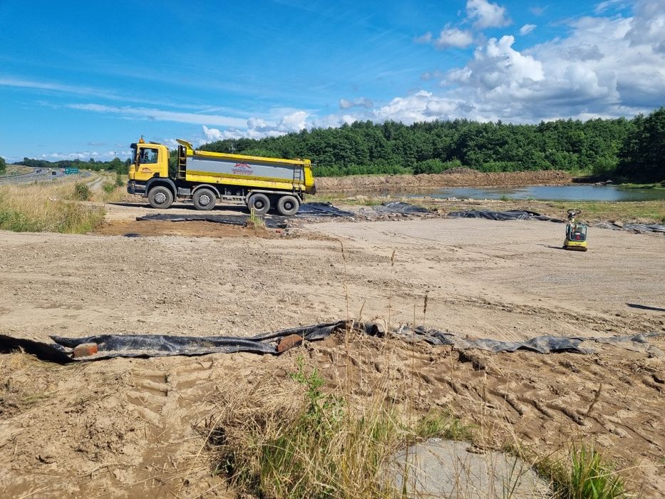 Prace ziemne-drogi kruszywa