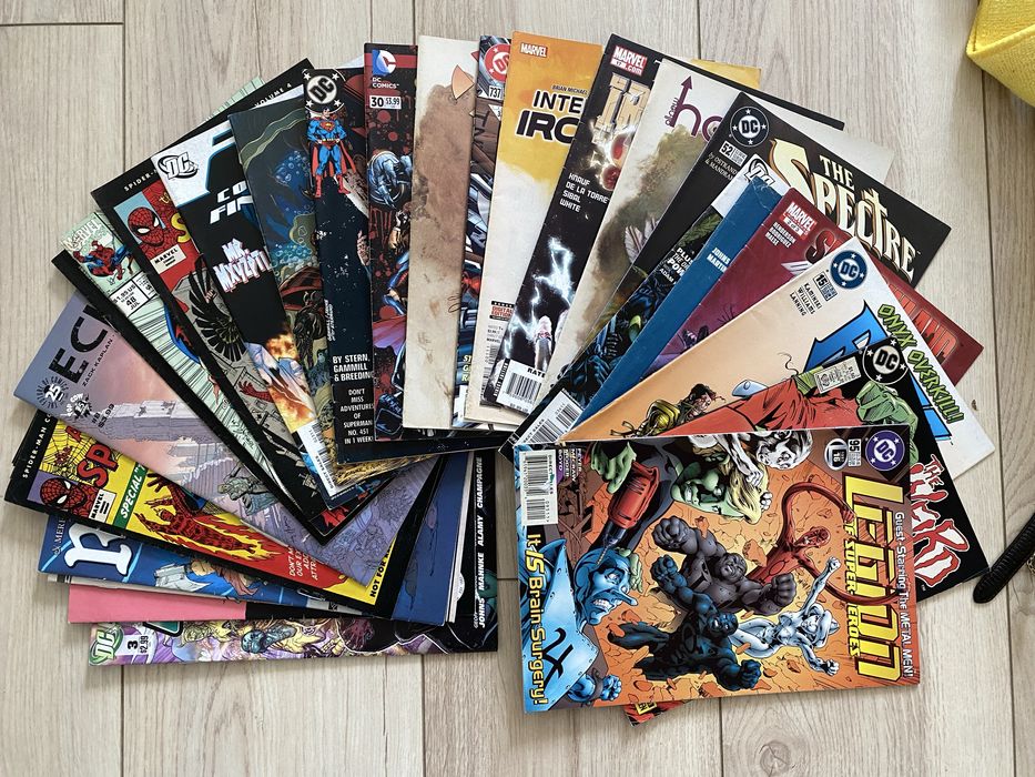 28 коміксів б/у spiderman dc marvel іншіз