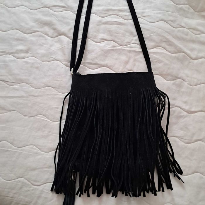 Сумка жіноча замшева чорна нова