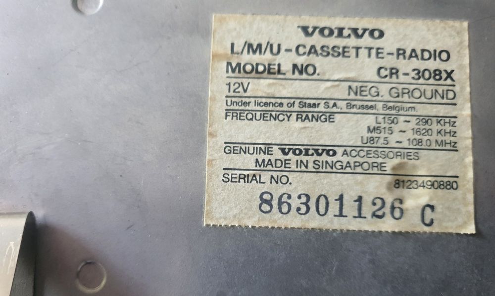Volvo radio orginalne