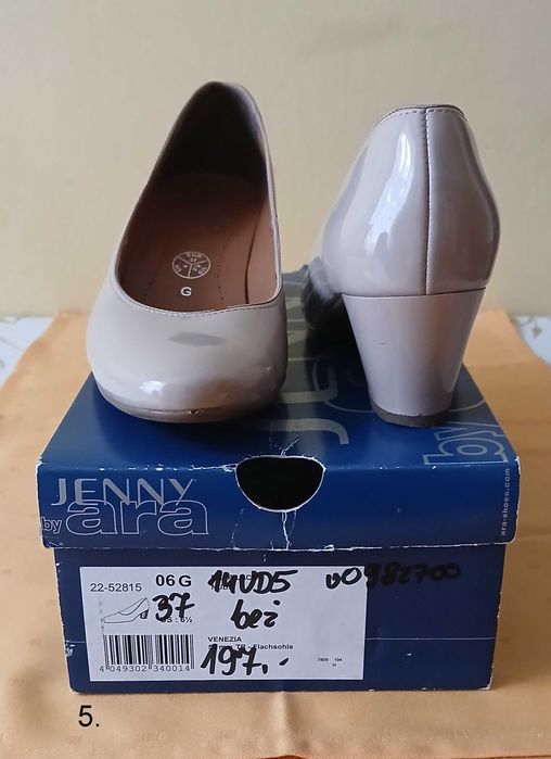 Buty damskie; czółenka czarne i beżowe