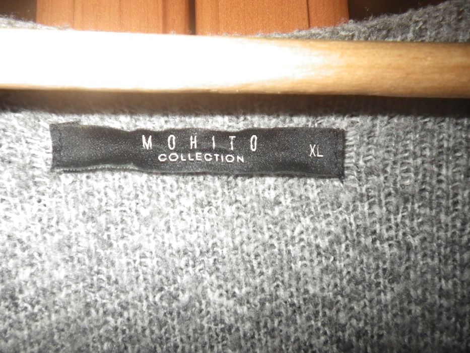 Mohito kardigan płaszczyk w odcieniach szarości r XL- uniwersalny