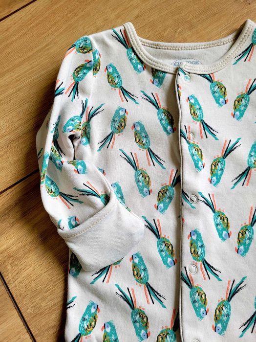 Pajace 2szt niemowlęce 62 0-3 noworodek piżama śpiochy 2pak unisex