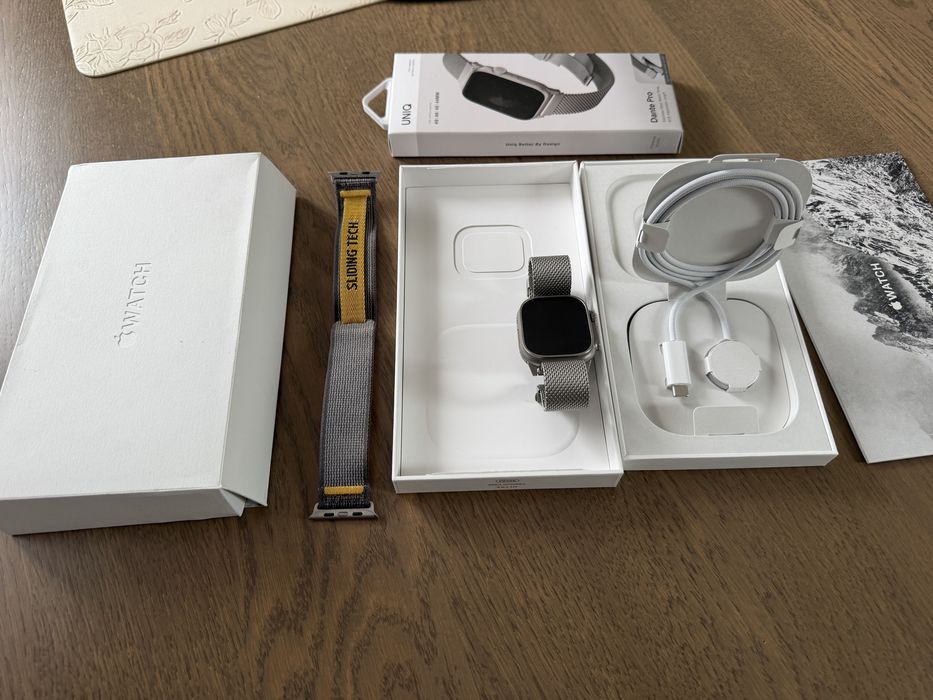 Apple Watch Ultra 1 49mm Titanium LTE | bateria 88% | komplet + 2 paski