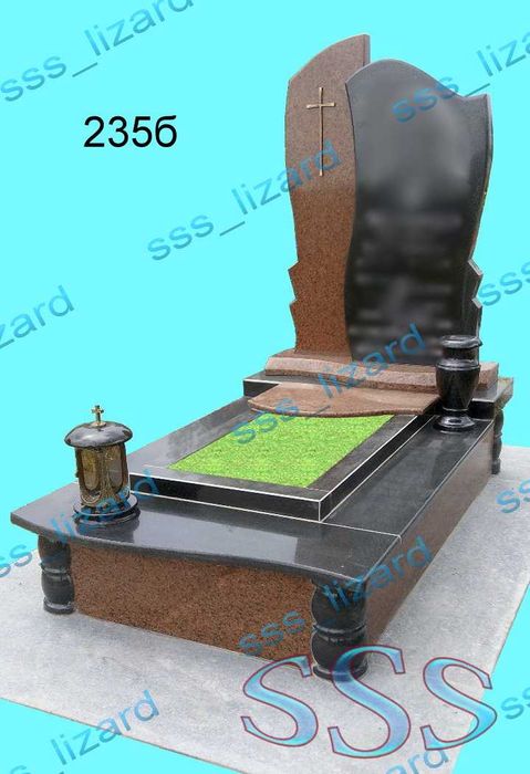 Памя'тники одинарні, виготовлення та встановлення.