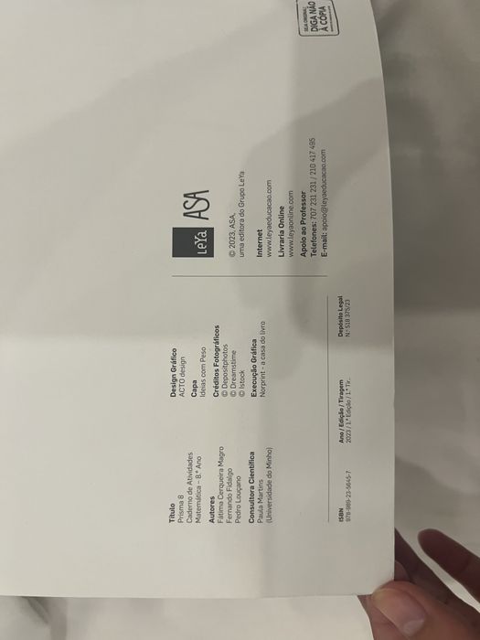 Caderno de atividades Prisma 8
