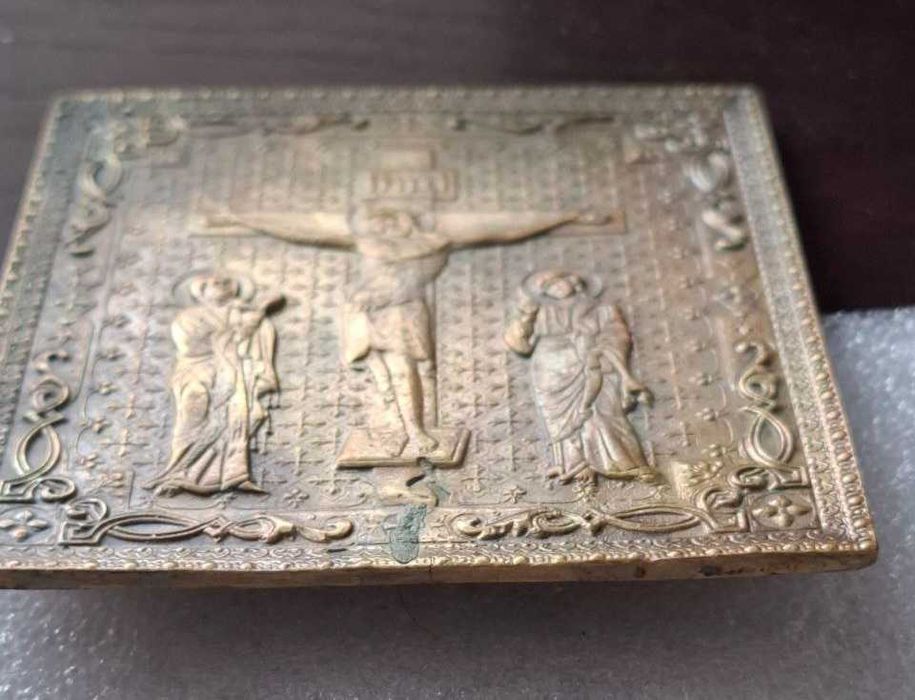 Икона Металлопластика Военная Походная Латунь