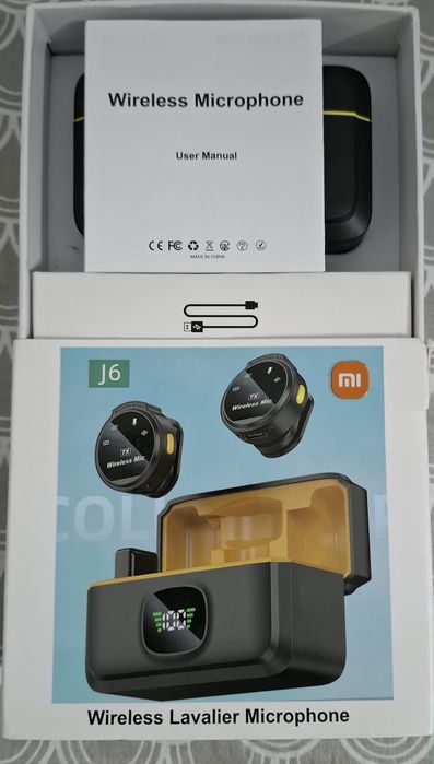Microfone de Lapela Sem Fio Xiaomi J6
