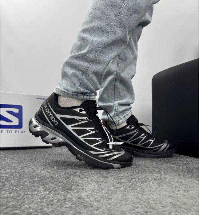(БЕЗ ПЕРЕДОПЛАТИ)Salomon XT-6 Adv Black White Gore-Tex Соломони ХТ-6