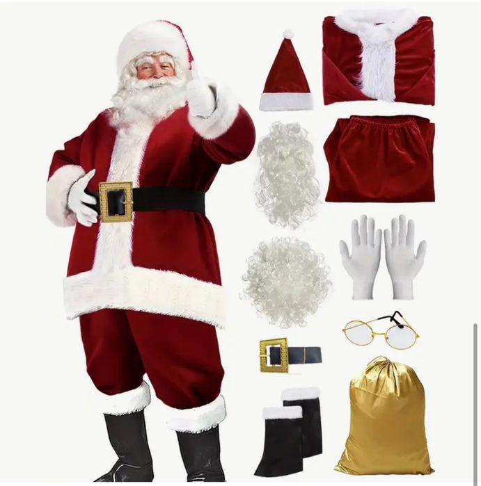 Костюм Санта Клаус, Миколай, Дід Мороз прокат оренда