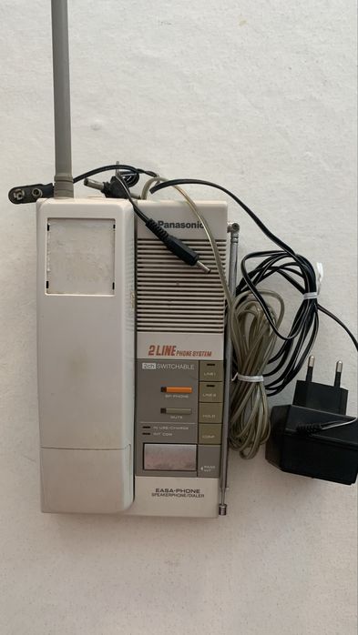 Tefone Panasonic com base fixa e telefone movel