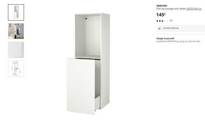 SMÅSTAD armário novo!!