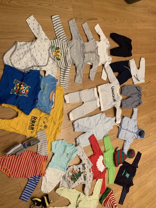 Paka paczka ubrań dla chłopca  3-6 m 68 (28 szt.)