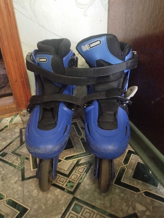 Сині ролики для прогулянок і навчання. Розміри 34-37