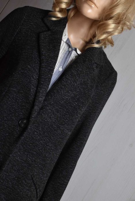 Płaszcz przejściowy 36 S trencz elegancki wiosnę jesień dyplomatka