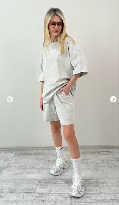 Обвал цін на Костюм оверсайз літній шорти футболка тай-дай