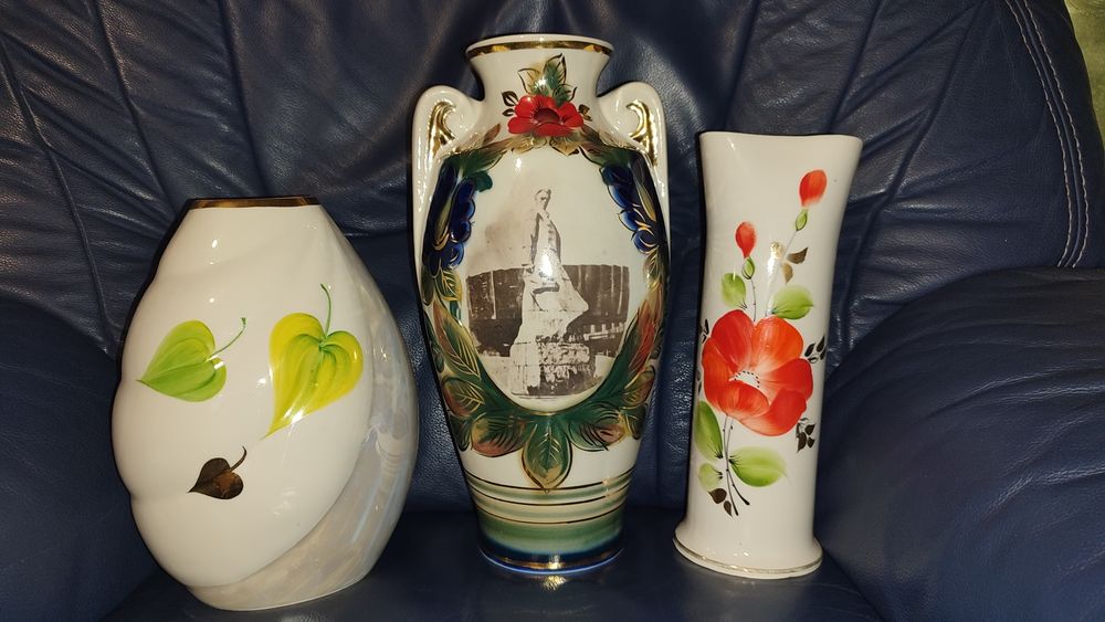 Вази порцелянові минулих часів, розпис