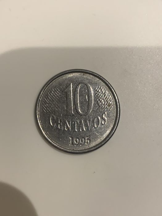 moeda 10 centavos antiga