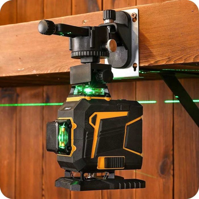 poziomica laserowa, laser 3x360 zielona wiązka nowy gwarancja