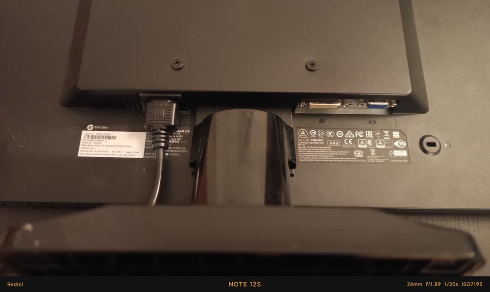 Monitor HP 20kd 20” LED – Full HD 1600x900 | HDMI + VGA | Design E