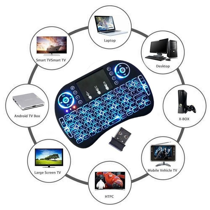 Teclado luminoso para qualquer sistema operativo.