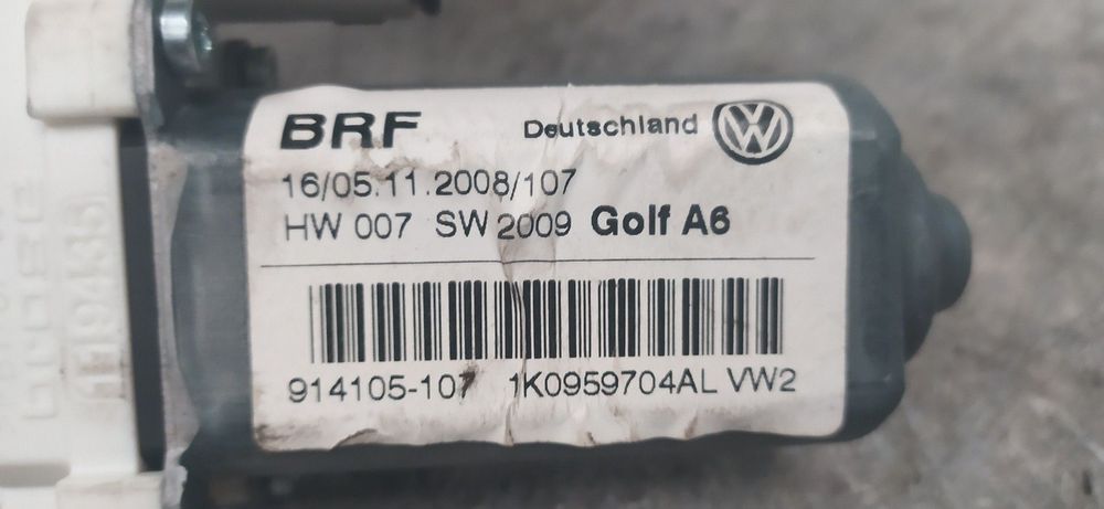 MOTOR ELEVADOR DE VIDRO TRASEIRO DIREITO VOLKSWAGEN GOLF VI 2009 -1K0959704AL