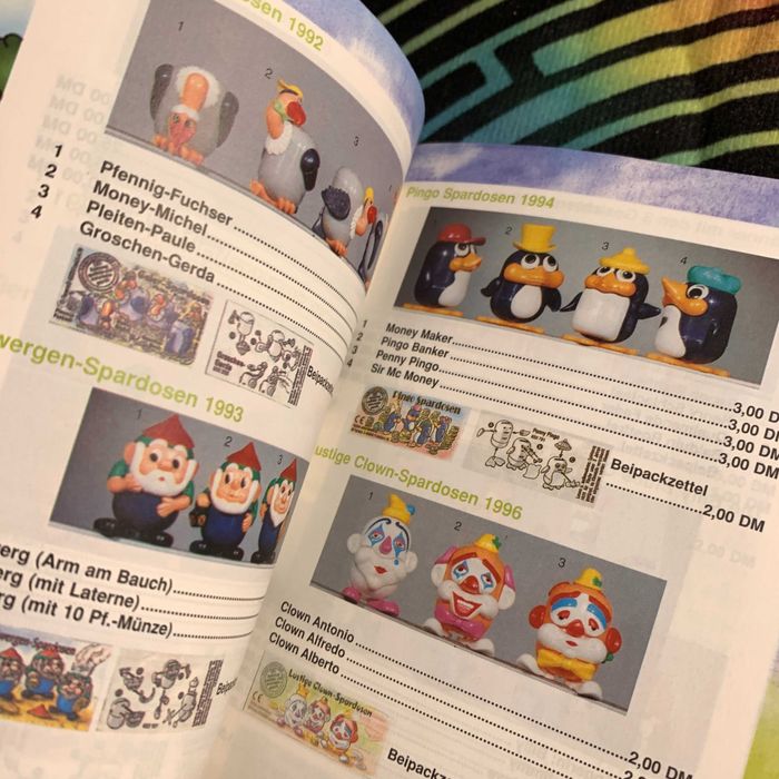 Каталог Кіндер Kinder O-Ei-A 1998-99 та інші