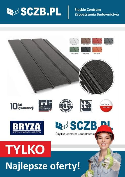 Podsufitka podbitka dachowa PCV Deska sufitowa pvc BRYZA panele panel