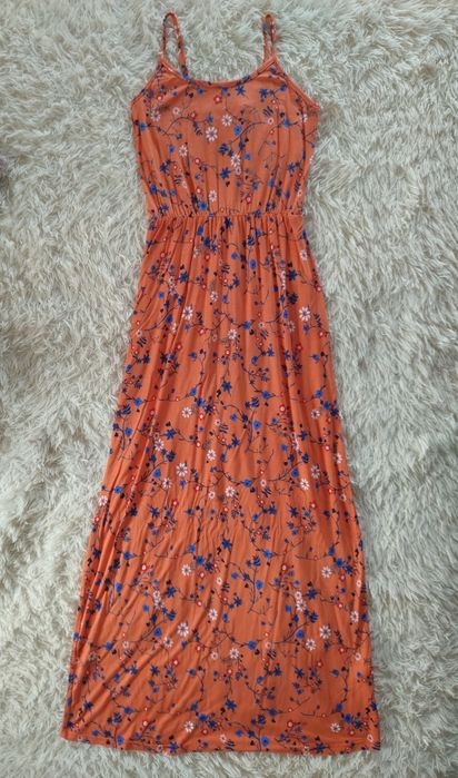 Sukienka długa na ramiączkach Bonprix XS