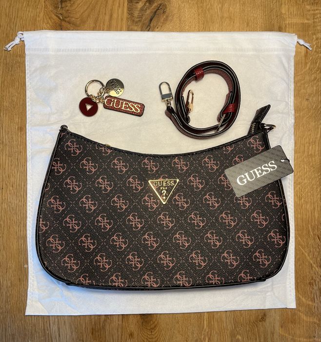 Torebka Damska Guess Czarno-Brązowa Nowa z Metką