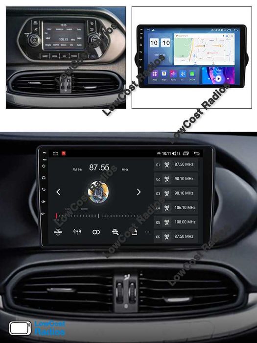 Auto Rádio 9' FIAT TIPO 2015 a 2018 | GPS ANDROID BT USB | CARPLAY • ANDROID AUTO