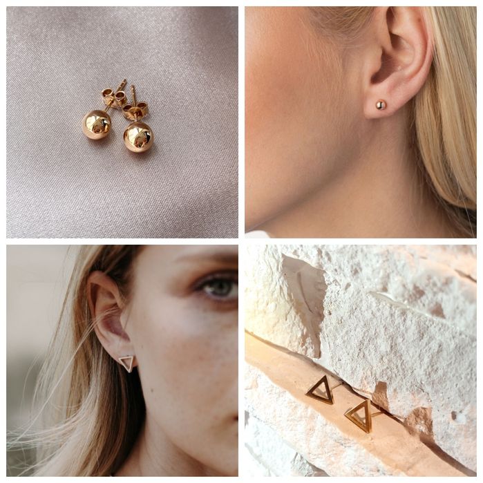 Женские серьги-пусеты. Сережки гвіздочки