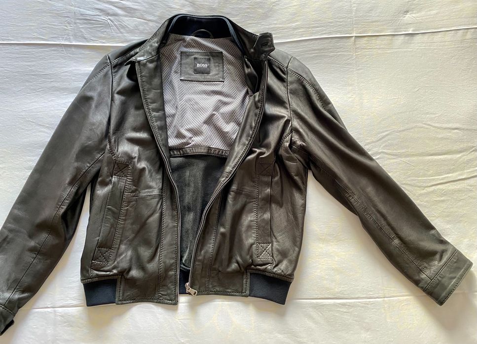 Casaco Couro Hugo Boss