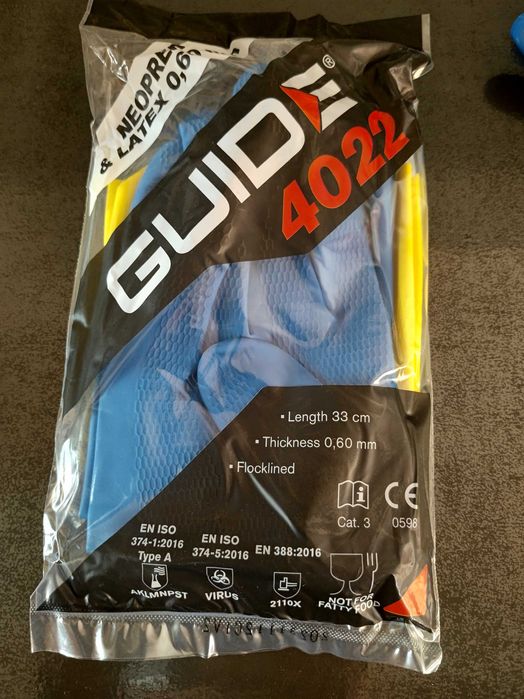 Guide 4022 luvas de proteção quimica